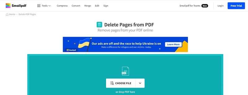 small pdf delete pages